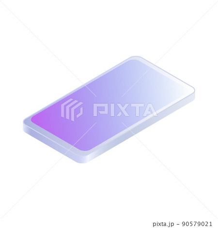 Graphic Smartphone. Simple Item on White Background Graphic Smartphone. Simple Item on White Background 90579021
