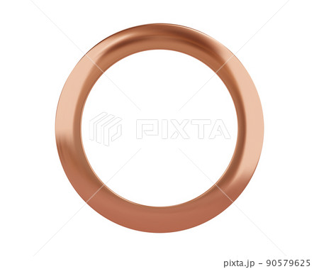 Brass metal grommet ring for paper, card, tag, sticker or hanger 90579625