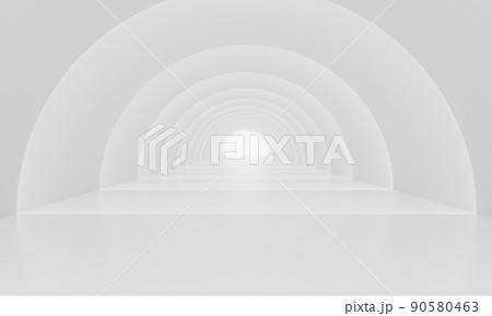 white corridor with white light in tunnel .3d rendring. white corridor with white light in tunnel .3d rendring. 90580463