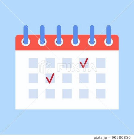 calendar reminder date spiral icon 90580850