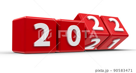 Red cubes 2022 #3 90583471