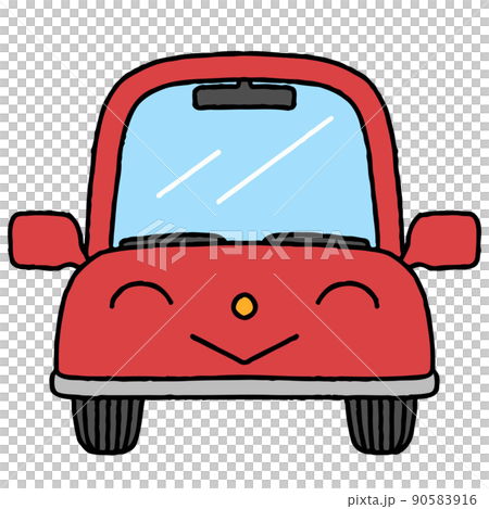 The red car is smiling 90583916