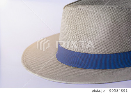 Beach hat on a white background Beach hat on a white background 90584391