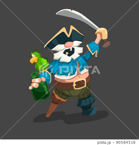 Cartoon pirate game drawing. Isolated old... - Stock Illustration  [90584516] - PIXTA