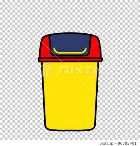 赤青黄のゴミ箱イラスト01 90585401