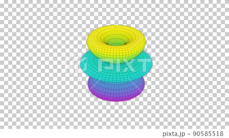 球面調和関数の3D画像 90585518