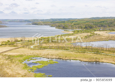 北海道、釧路湿原の景色 北海道、釧路湿原の景色 90585699