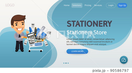 Stationery Website Template 90586797