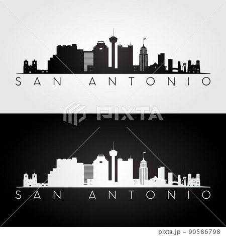 San Antonio skyline silhouette 90586798