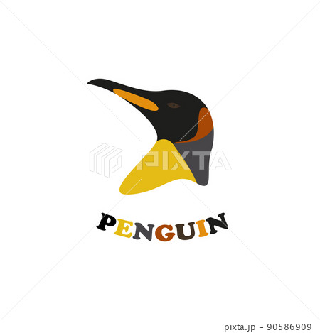 King penguin logo. King penguin logo. 90586909