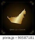 UAE golden map. 90587181