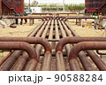 Gas pipes outside. Steel pipes for replacement of communications. Emergency work. 90588284