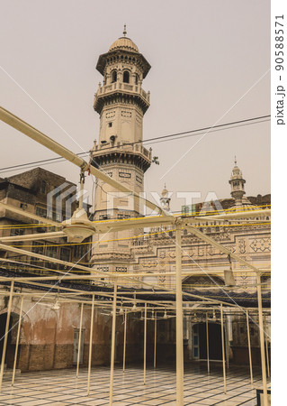 Outside View to the Mahabat Khan Mosque in Peshawar, Pakistan 90588571