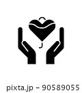 Blood Donor day line icon. Isolated vector element. 90589055