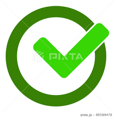 Valid - Raster Icon Illustration 90589470