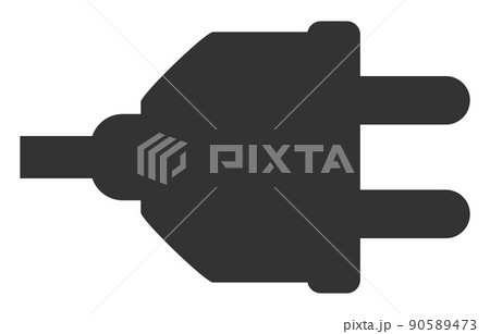 Electric Plugin - Raster Icon Illustration 90589473