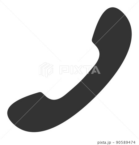 Phone Receiver - Raster Icon Illustration 90589474