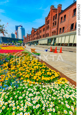 神奈川県　横浜市　赤レンガ倉庫 90591452