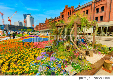 Yokohama City Kanagawa Prefecture Red Brick Stock Photo