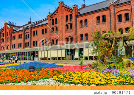 神奈川県　横浜市　赤レンガ倉庫 90591471