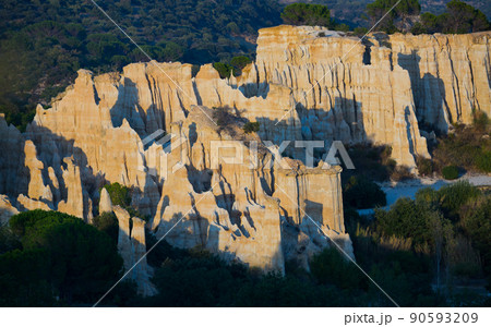 Rock formations at Pyrenees, France 90593209