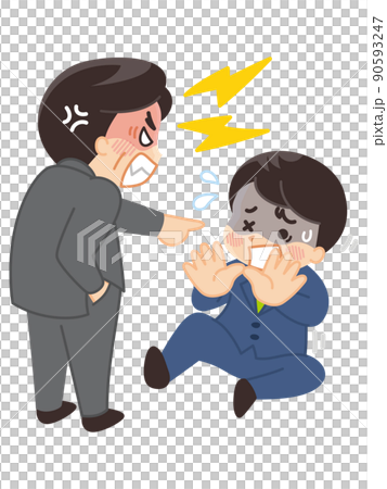 Boss scolding his subordinates Power harassment Boss scolding his subordinates Power harassment 90593247