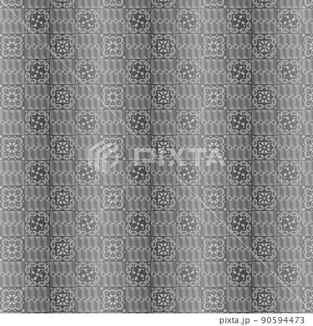 夏　大島紬龍郷柄風背景　炭グラデ 90594473