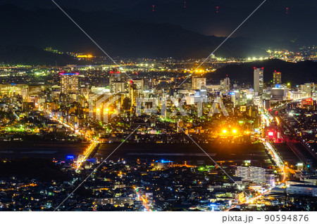 朝鮮岩から望む静岡市の夜景 朝鮮岩から望む静岡市の夜景 90594876