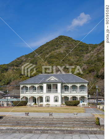 熊本_三角西港の洋館風景 90595082