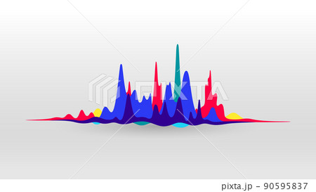 Motion sound wave abstract vector background Motion sound wave abstract vector background 90595837