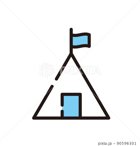 キャンプ　アイコン 90596301