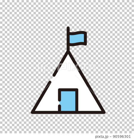 キャンプ　アイコン 90596301