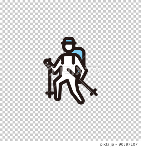 Trekking [Camping Icon Series] 90597107