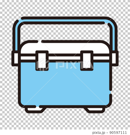 Cooler box summer icon 90597111