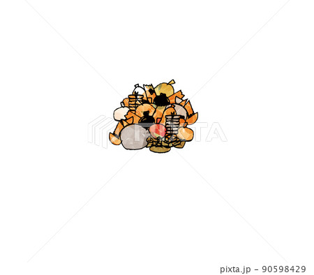 震災イメージゴミの山 90598429