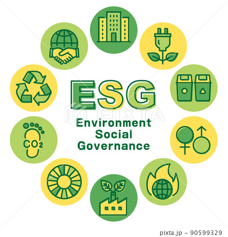 ESG 丸フレーム ロゴ ESG 丸フレーム ロゴ 90599329