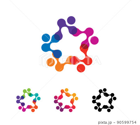 simple people multicolor vector sign simple people multicolor vector sign 90599754