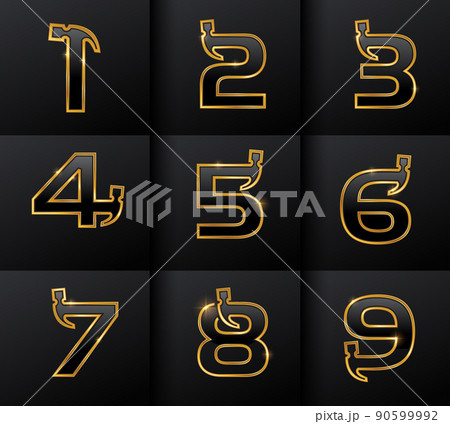 Golden Monogram Hammer Numerical 90599992