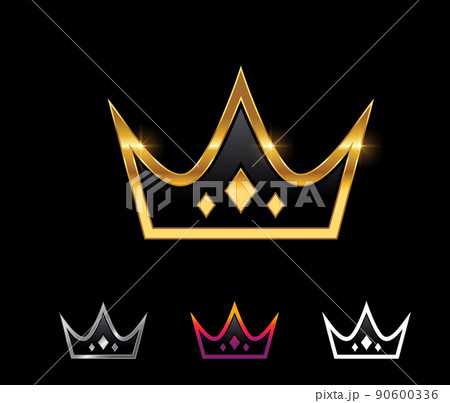 Golden Royal Crown Vector Signのイラスト素材 [90600336] - PIXTA