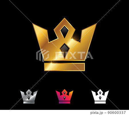 Golden Royal Crown Vector Signのイラスト素材 [90600337] - PIXTA