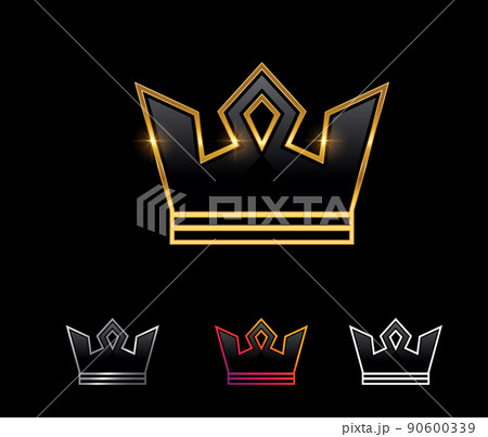 Golden Royal Crown Vector Signのイラスト素材 [90600339] - PIXTA