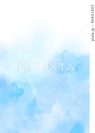 背景素材_水彩テクスチャ_水色 背景素材_水彩テクスチャ_水色 90601802