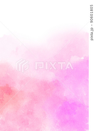 背景素材_水彩テクスチャ_ピンク 90601805