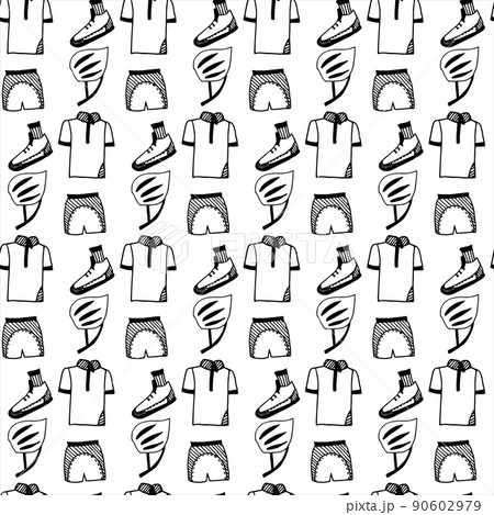 Vector pattern of doodles cycling Tour de France . 90602979