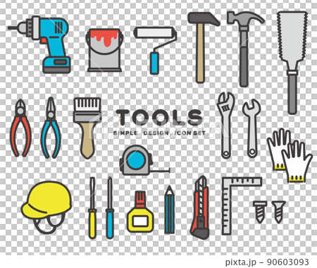 Simple and easy-to-use DIY and tool vector illustration material / do-it-yourself / tools / home improvement store 90603093