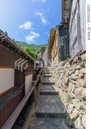 《愛媛県》石垣の里　外泊（そとどまり） 90603805