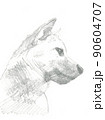 犬の鉛筆画 90604707