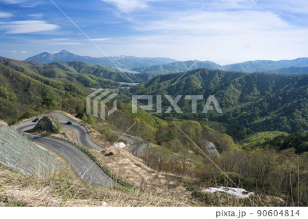 福島県 磐梯山 桧原湖 福島県 磐梯山 桧原湖 90604814