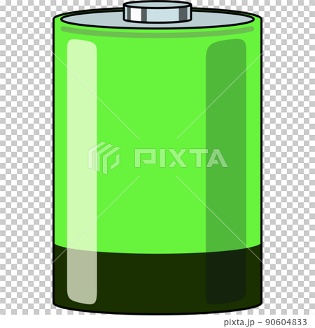 Illustration of dry batteries (with outline) 90604833