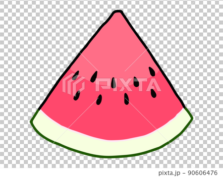 スイカ03_スライスピース(正面) スイカ03_スライスピース(正面) 90606476